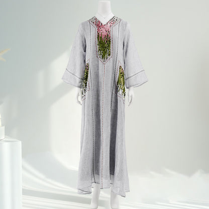 Women's Sequin-embroidered Jalabiya Dress