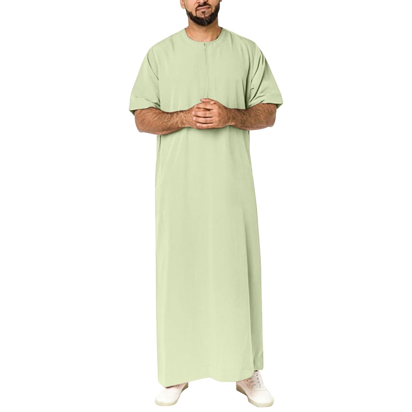 Men's Zipper Robe Shirt