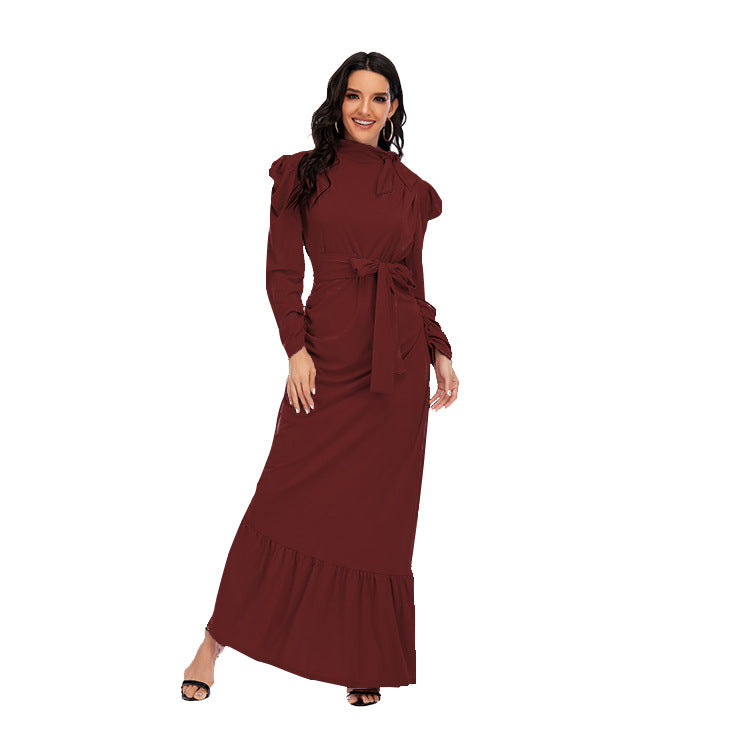 Women's Pleated Stylish Irregular Hem Dress