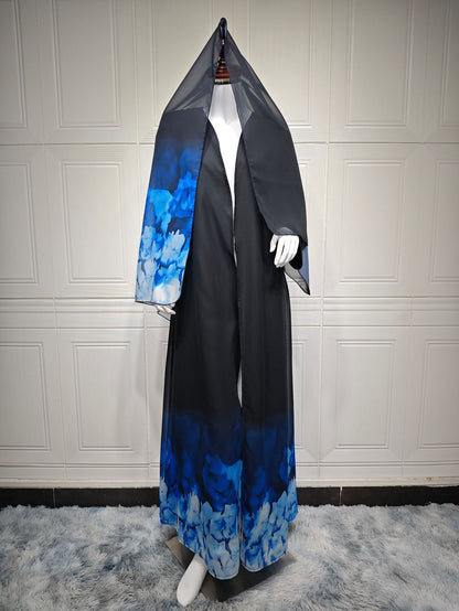 Women's Headscarf and Robes Two-piece Set