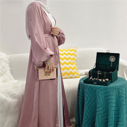 Puff Sleeves Colorful and Elegant Long Dress