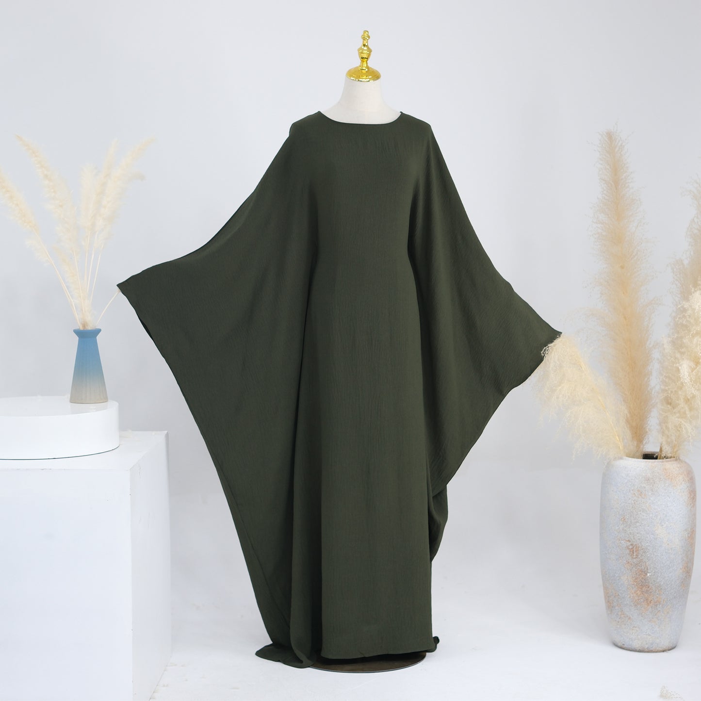 Women's Waist-cinching Dolman Sleeve Abaya Dress