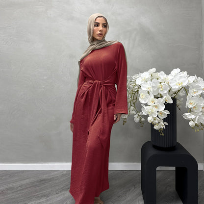 Women's Lace-up Elegant Abaya Dress