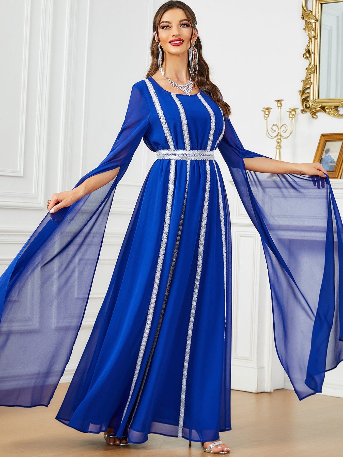 Women's Long Sleeve Muslim Evening Dress