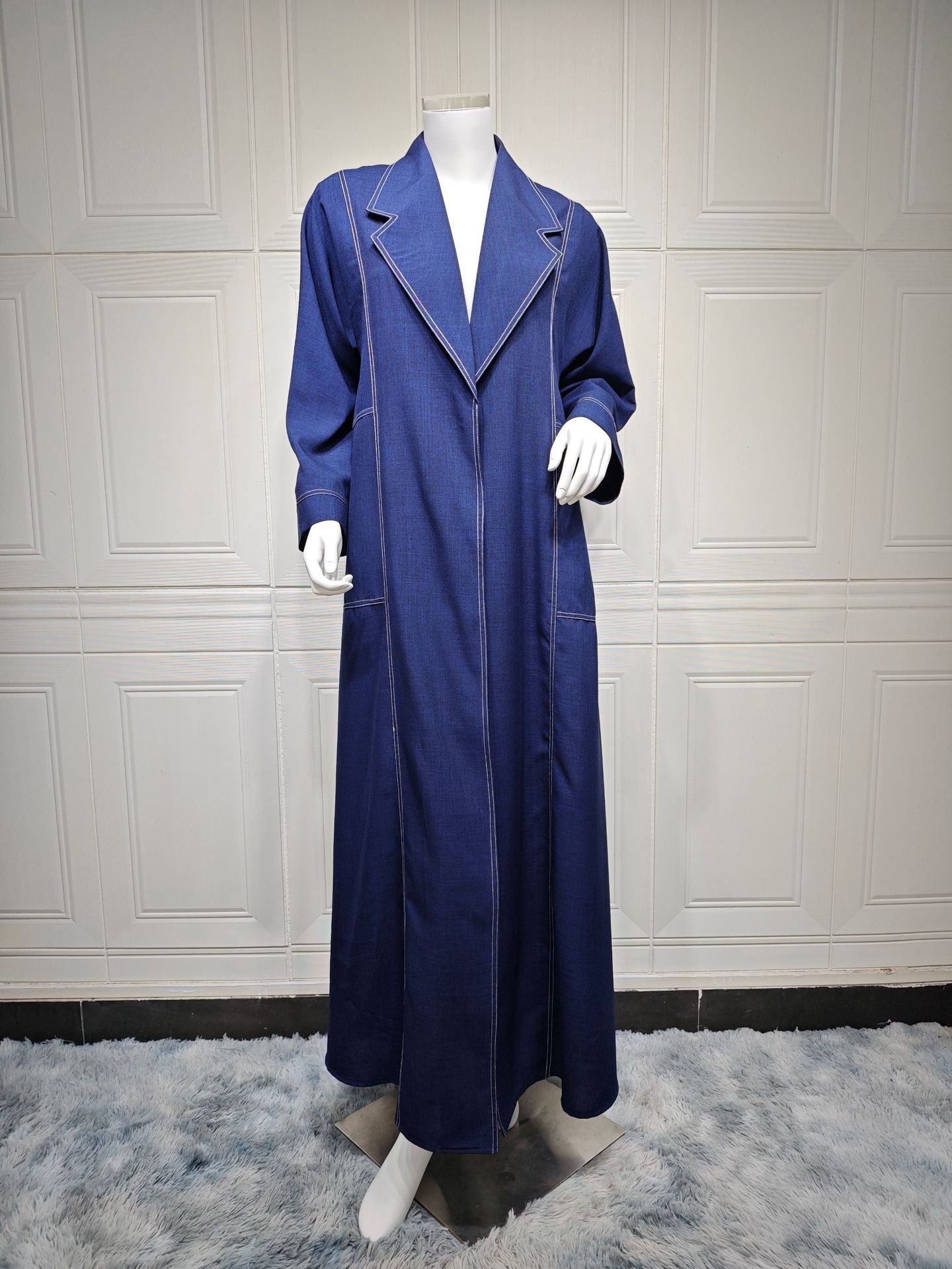 Women's Faux Denim Blue Robe