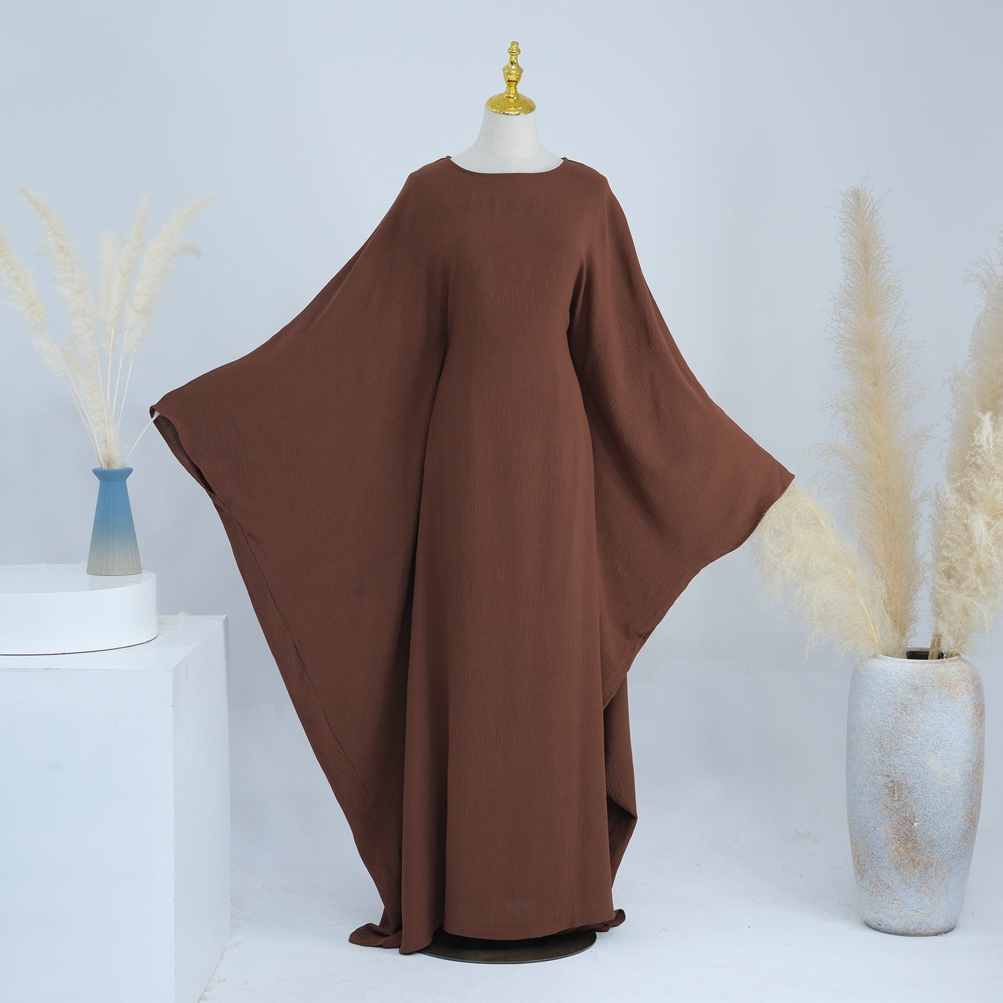 Women's Waist-cinching Dolman Sleeve Abaya Dress