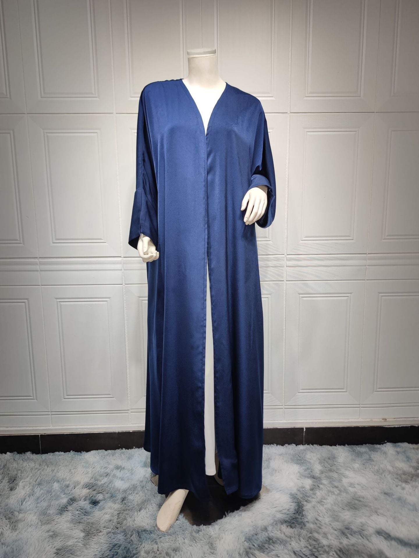 Robe décontractée confortable pour femmes, Abaya ouverte