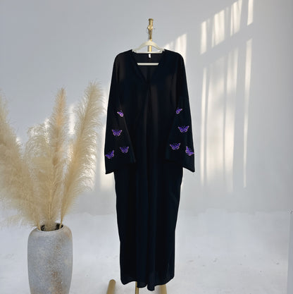 Butterfly Embroidered Elegant Robe