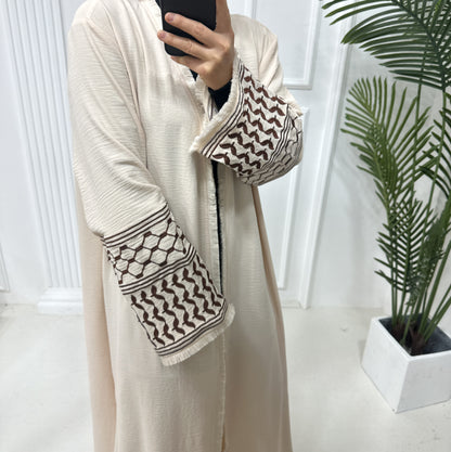 Women's Embroidered Fringed Muslim Robe