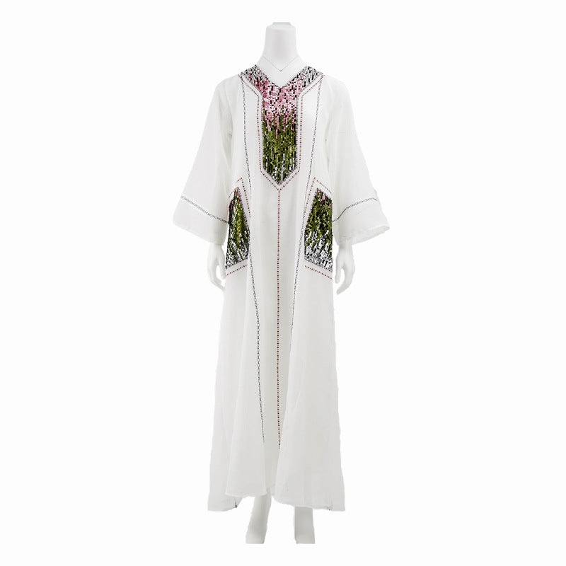 Women's Sequin-embroidered Jalabiya Dress