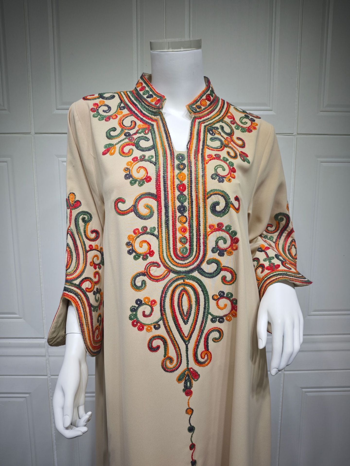 Women's Rope Embroidery Arabian Dress