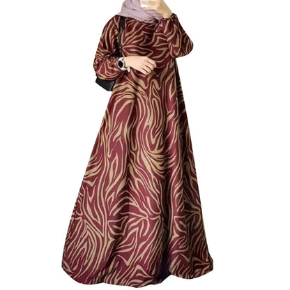 Comfortable Choice Abaya Print Dress