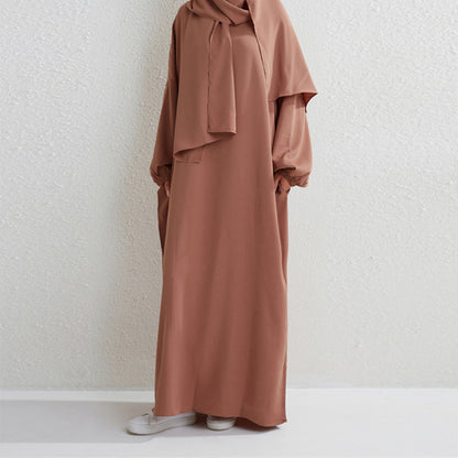 Women's Loose Oversized Plain Hooded Robe