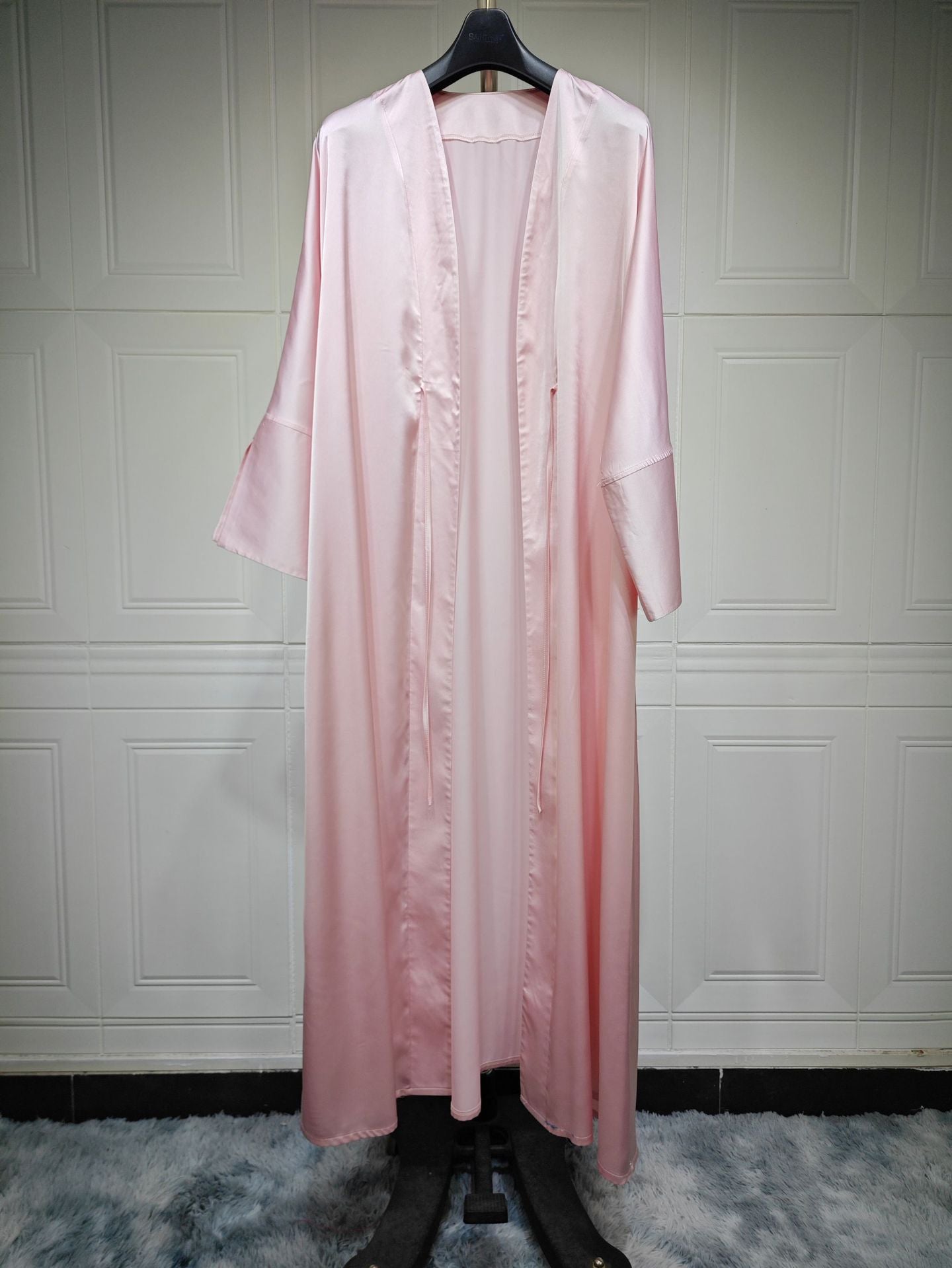 Fashionable Satin Soft Robe Dress