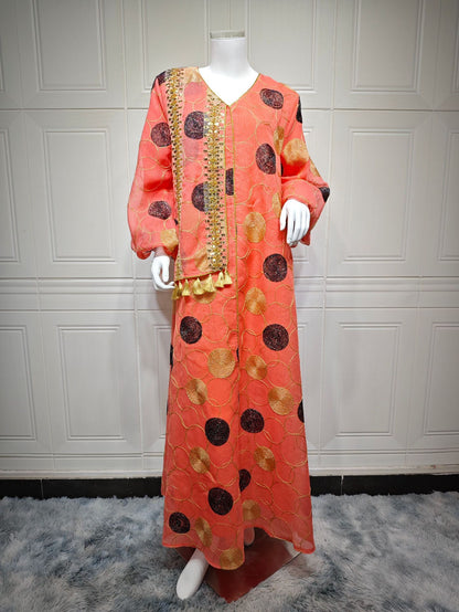 Women's Stylish Swing Kaftan Maxi Dress