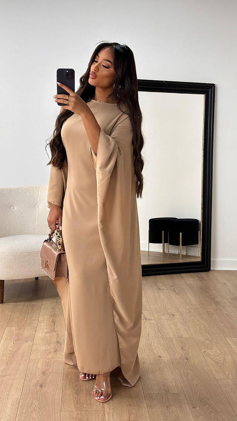 Women's Dolman Sleeve Plain Dress