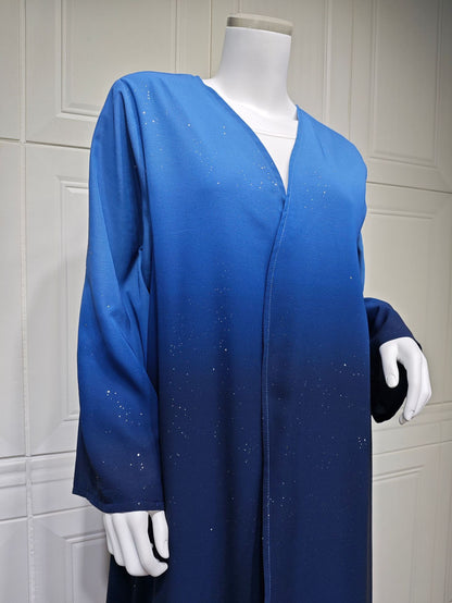 Women's Gradient Cardigan Robe Dress