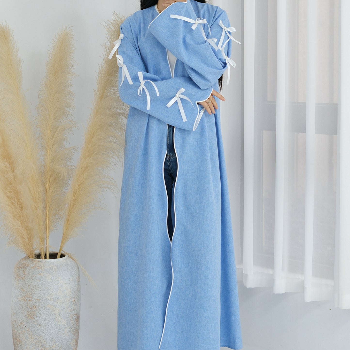 Women's Bow Tie Robe Dress