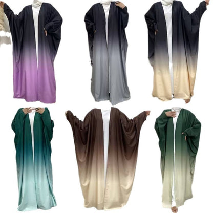 Women's Dolman-Sleeve Loose Gradient Gown