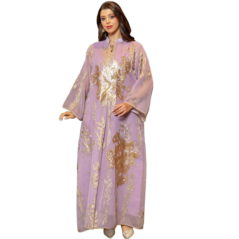 Women's Abaya Fashion Bead Dress