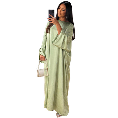 Women's Hot Diamond Elegant Long-sleeved Dress