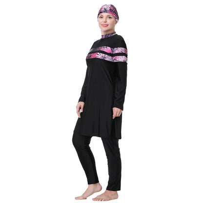 Women's Loose Plus Size Modest Swimsuit Burkini