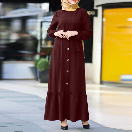 Women's Pullover Crewneck Swing Dress