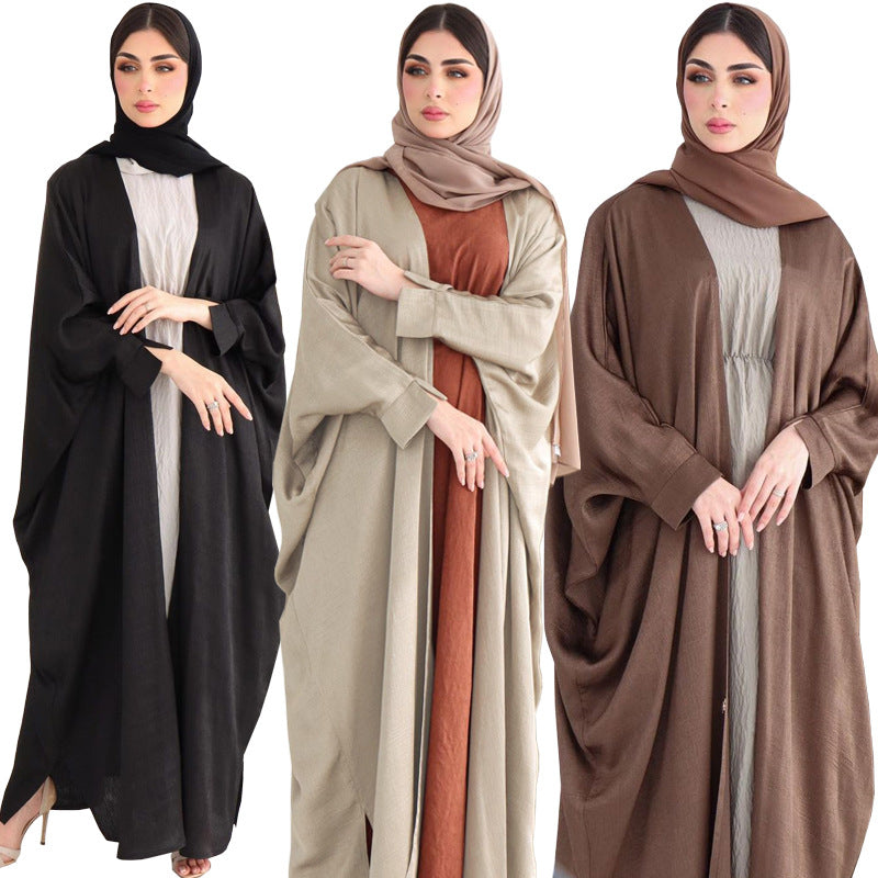 Women's Solid Color Cardigan Robe