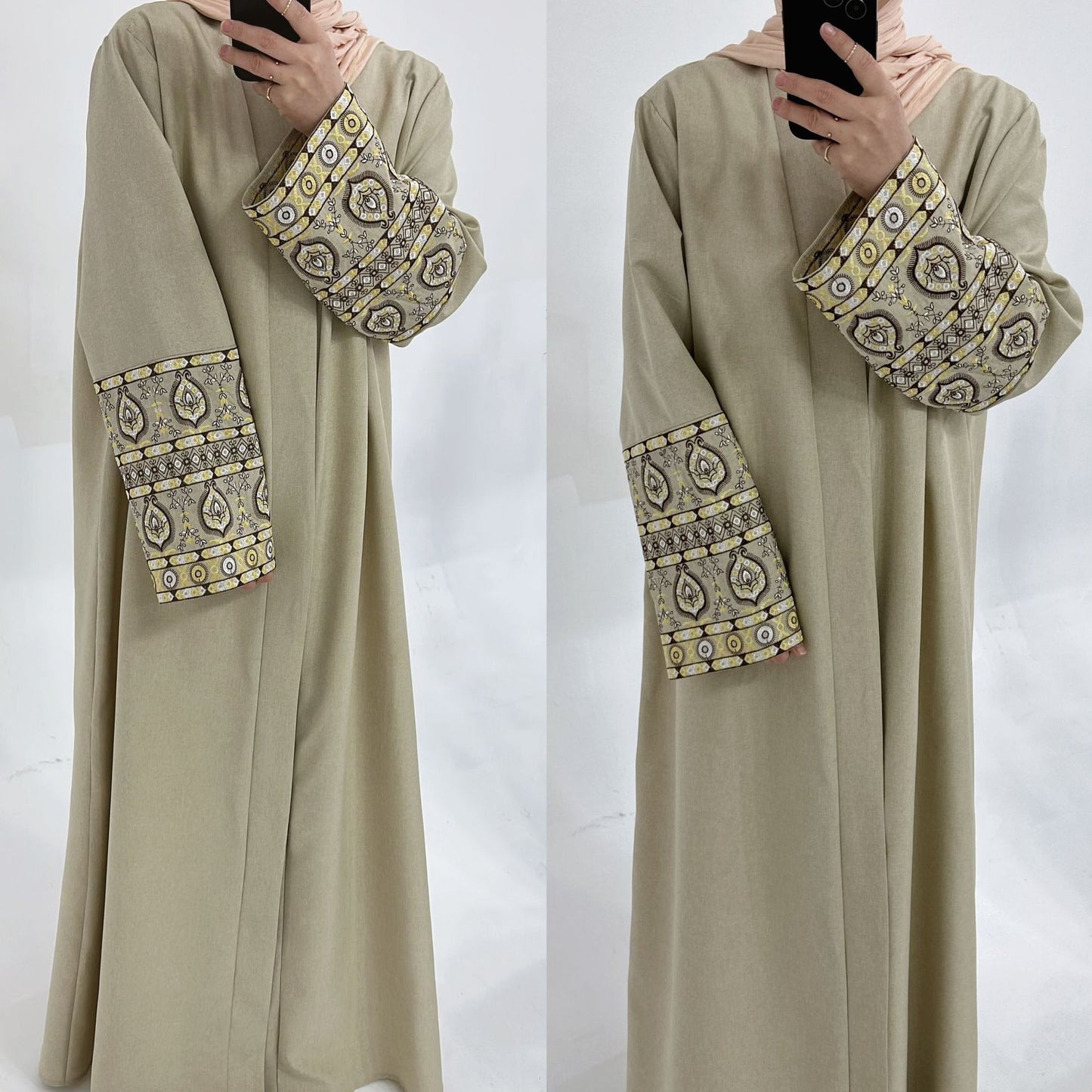 Women's Embroidered Elegant Cardigan Robe