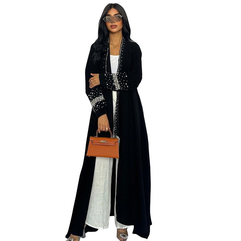 Women's Diamond Bubble Robe Dress with Hijab