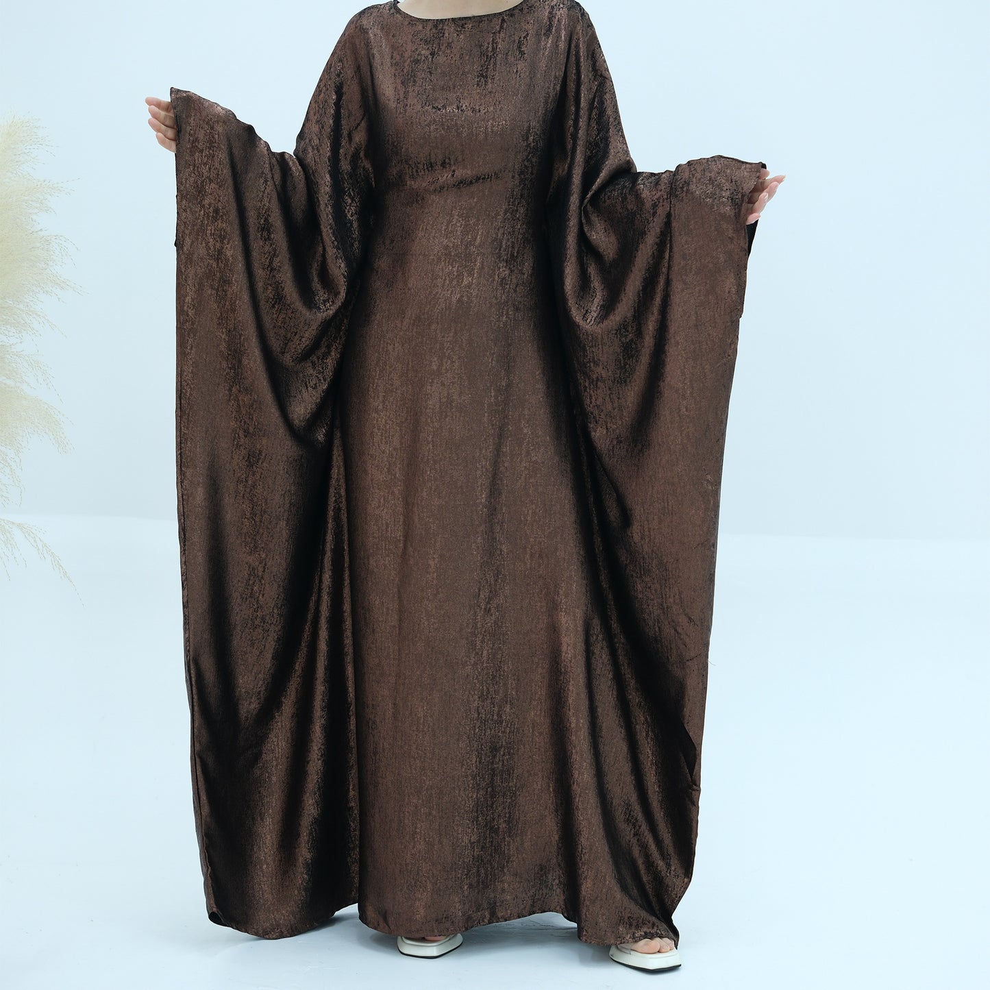 Muslim Solid Color Modest Abaya Dress