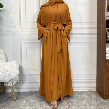 Sleeveless Dress and Robe Set with Pockets