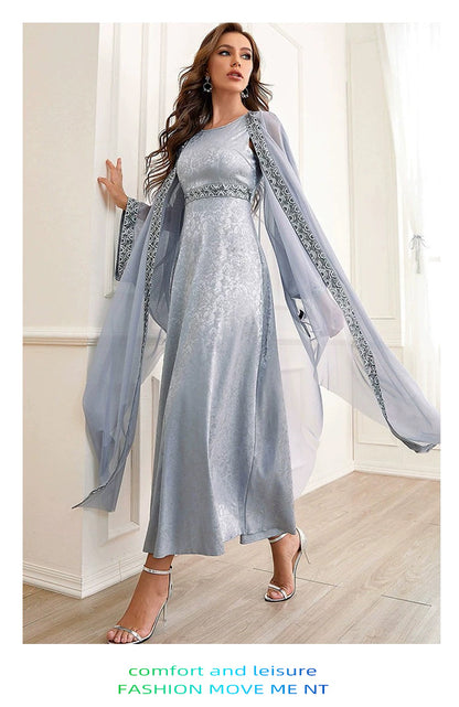 Women's Mesh Embroidered Dress Matching Sets