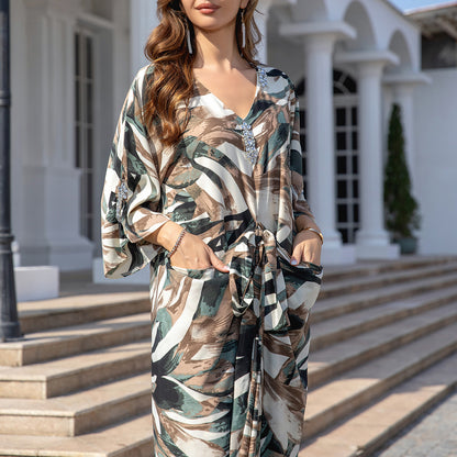 Women's Luxury Print Party Dress