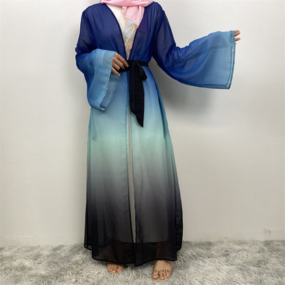 Women's Muslim Cardigan Chiffon Robe