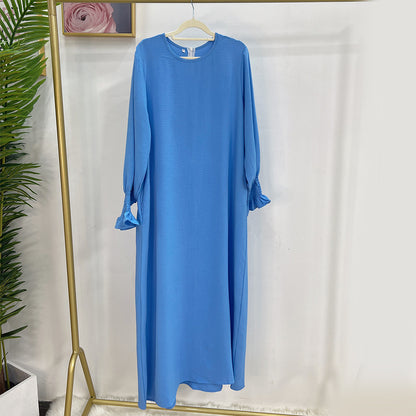 Women's Solid Color Plus-size Dresses