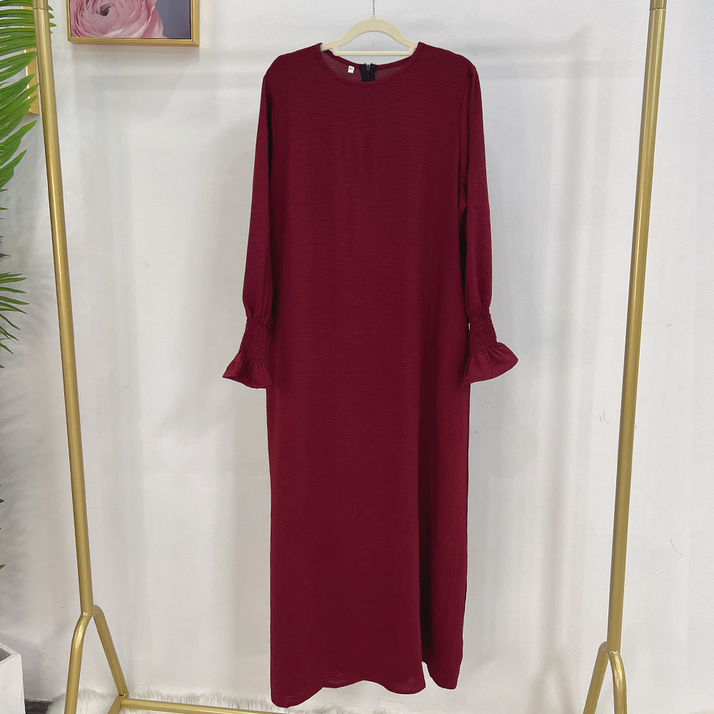 Women's Solid Color Plus-size Dresses