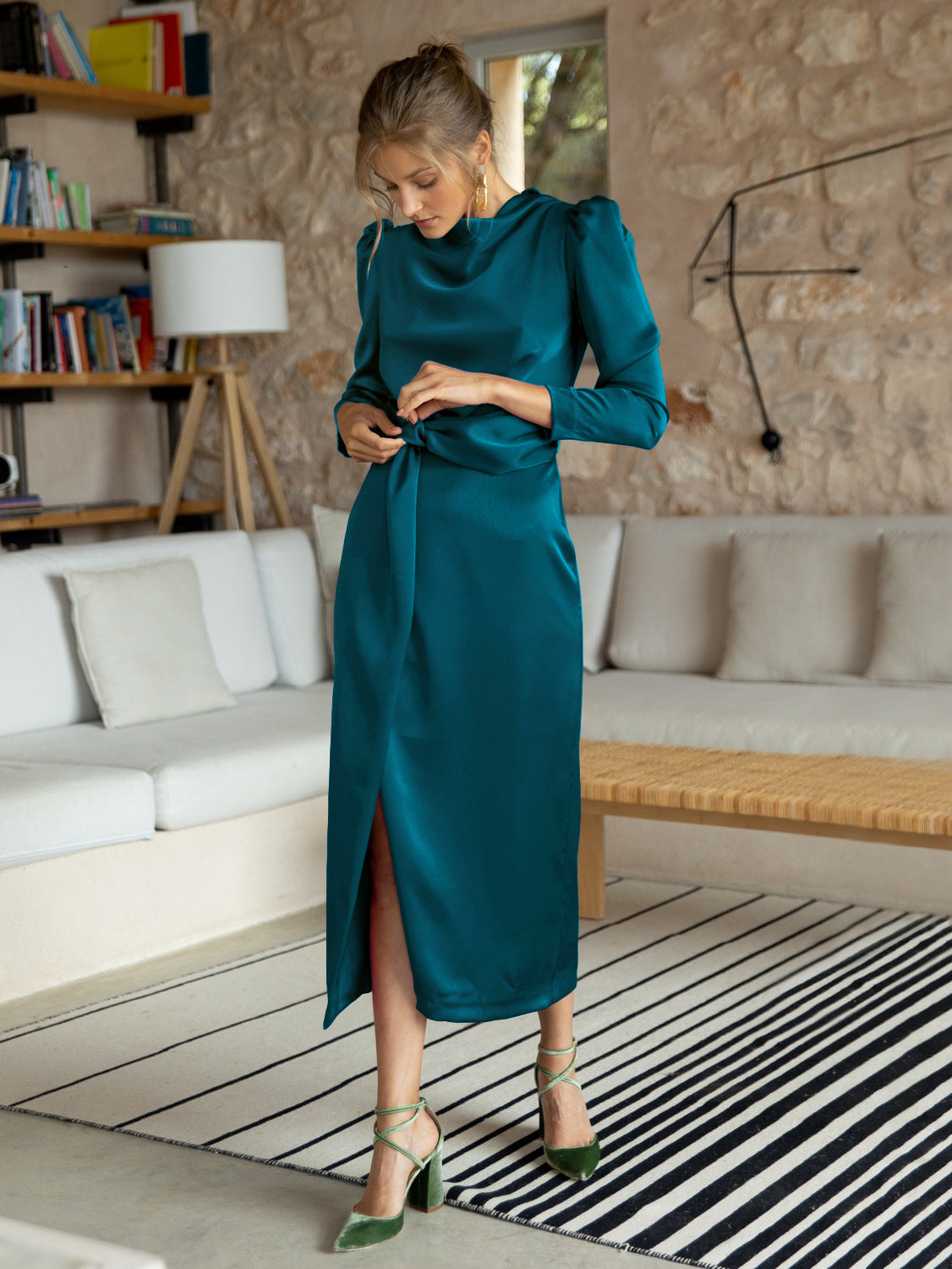 Women's Long Sleeve Evening Dresses Bridesmaid Dress