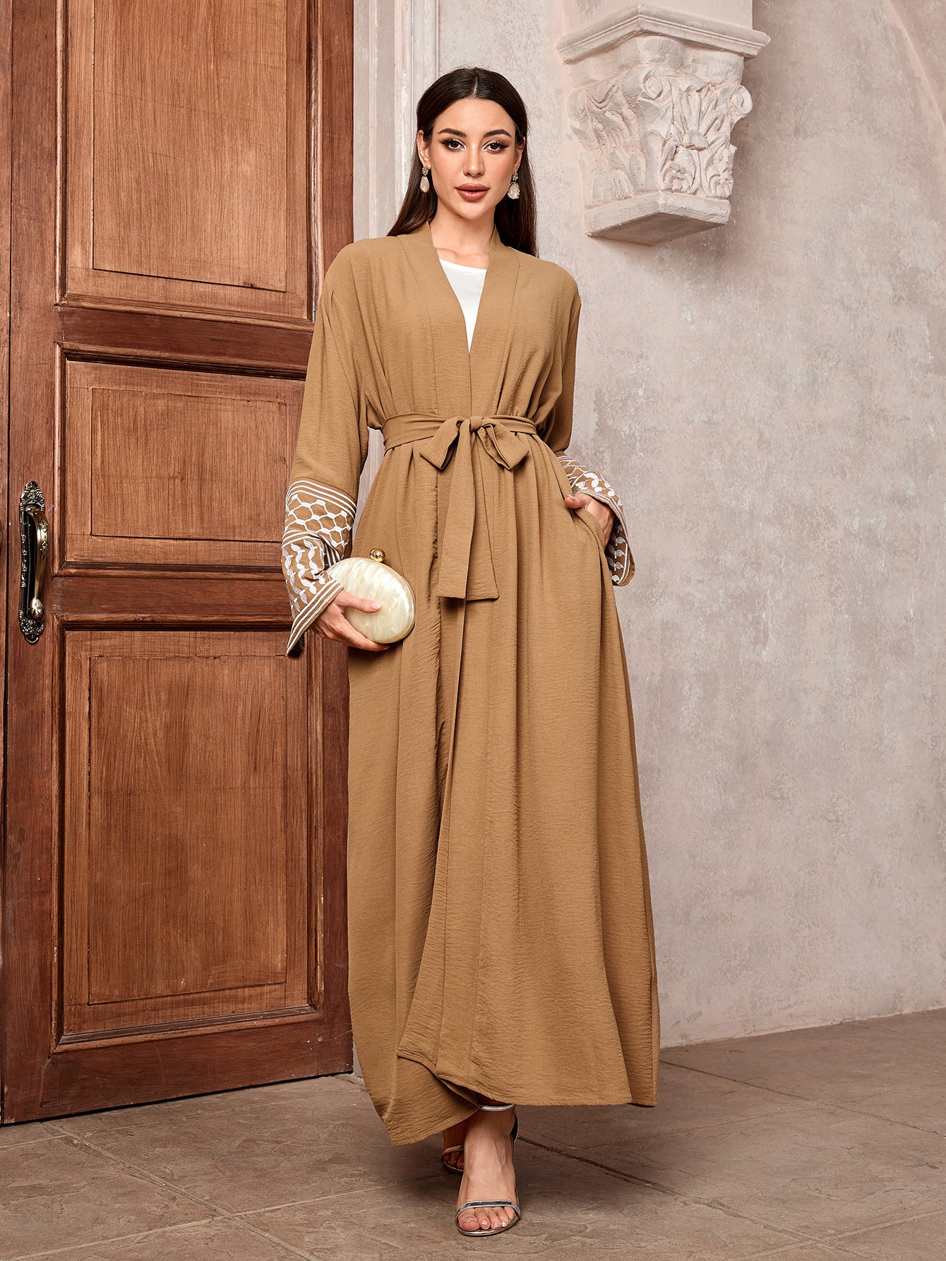 Bat Sleeve Long Sleeve Abaya Dress