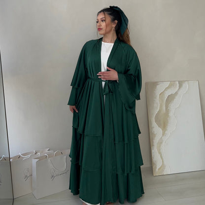 Women's Elegant Open Abaya Robe