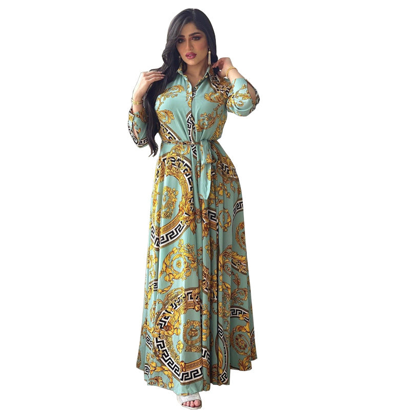 Women's Print Shirt Dress