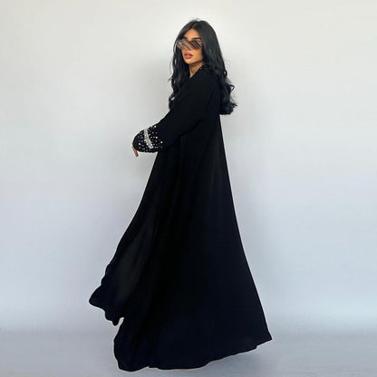 Women's Diamond Bubble Robe Dress with Hijab