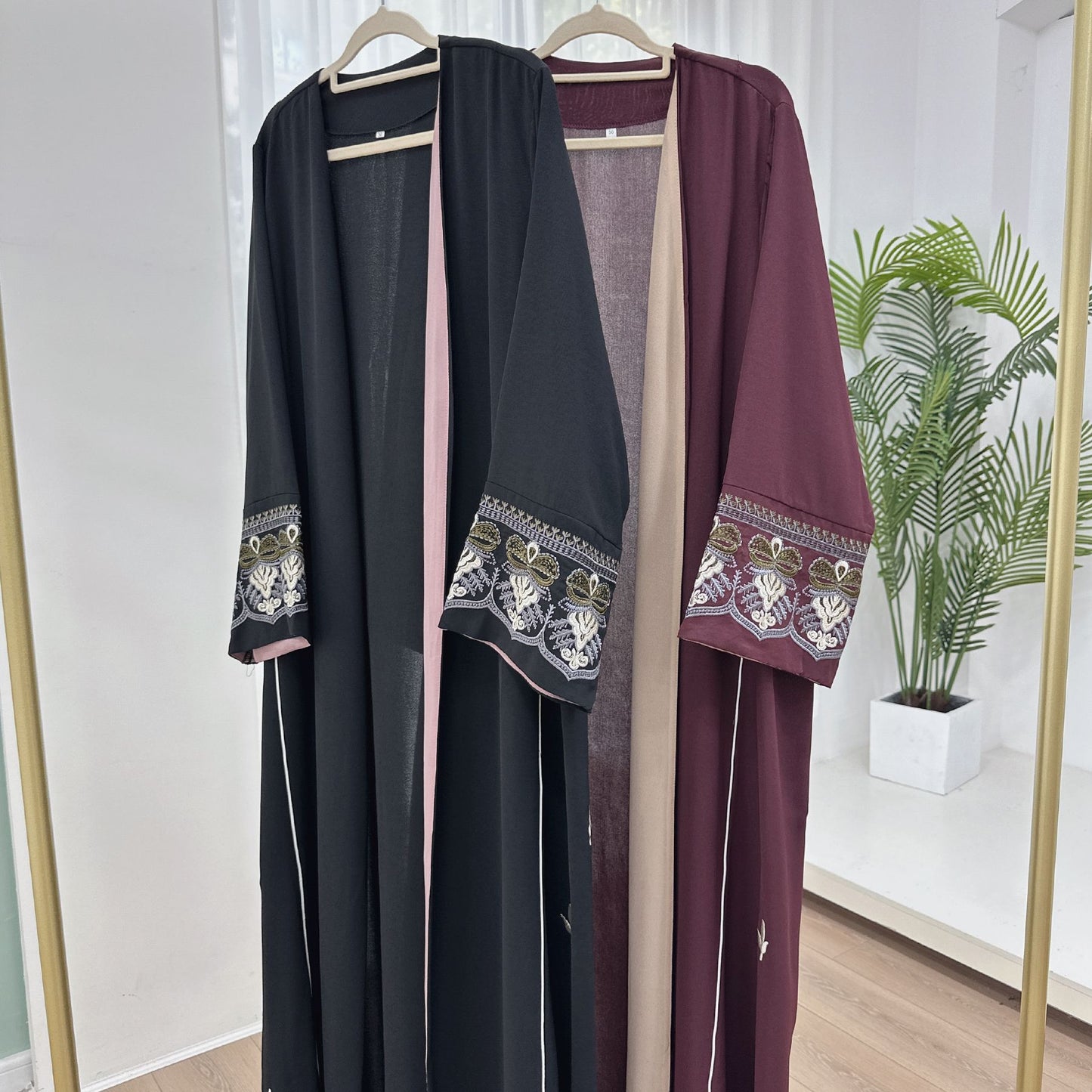 Dubai Party Beautifully Embroidered Robe Dress