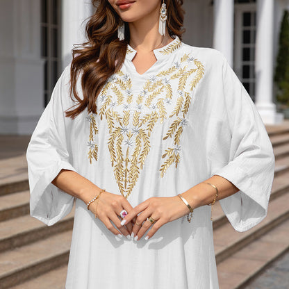 Women's Embroidered Abaya Dress
