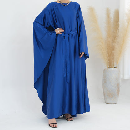 Women's Stretch Satin Modest Dress