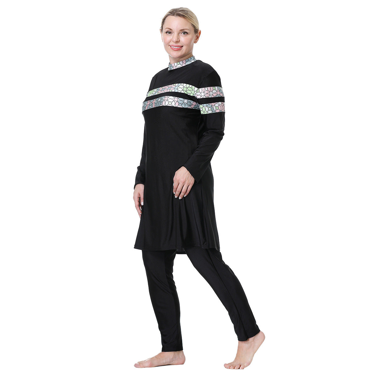 Women's Loose Plus Size Modest Swimsuit Burkini