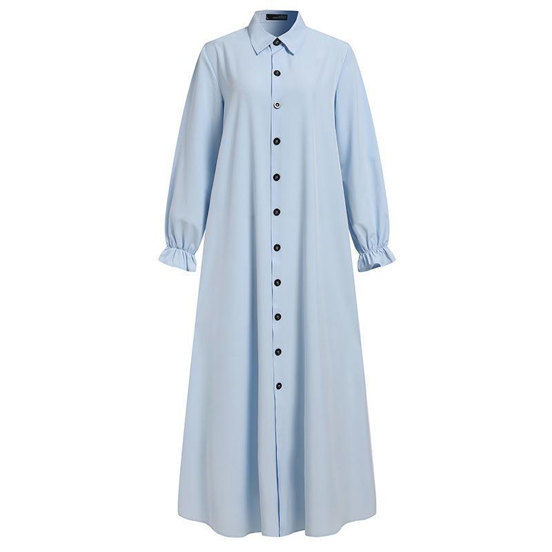 Women's Cardigan Crewneck Swing Dress