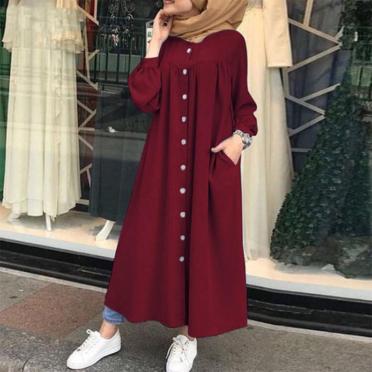 Women's Long Sleeve Shirt Dress