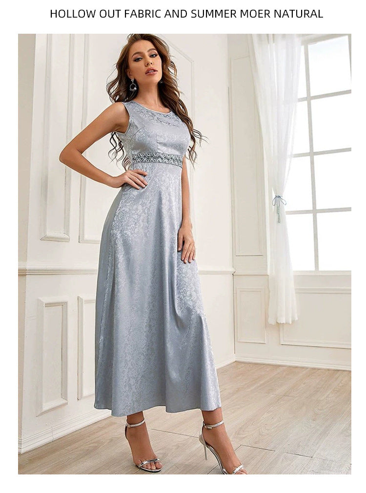 Women's Mesh Embroidered Dress Matching Sets