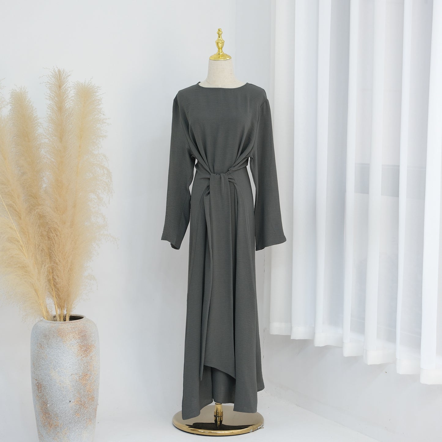 Women's Lace-up Elegant Abaya Dress